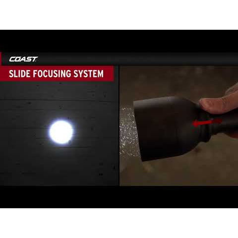 Coast HP314R Rechargeable Long Range Focusing LED Torch (1200 Lumens) - Coast