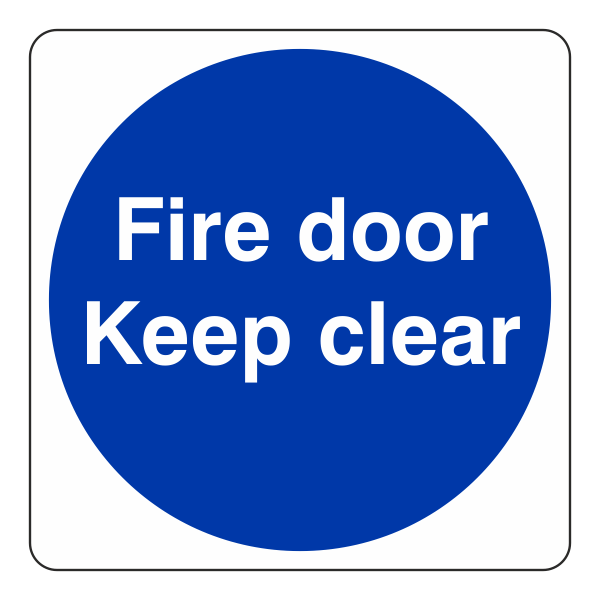 Fire Door Keep Clear Sign - Medisigns