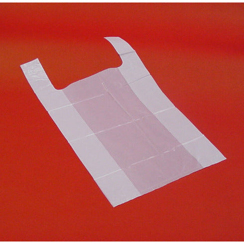 10x15x18" HD Vest Carrier White x 2000 - Bunzl Catering Supplies