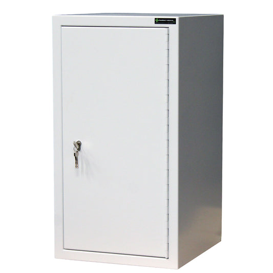 Controlled Drugs Cabinet 695 X 470 X 480mm | 2 Shelves (Adjustable) 3 Door Shelves | Floor Fixing | R/H Hinge / Warning Light