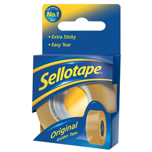 Sellotape Golden Tape Rtl 18mmx25m 1443169 pack of 8 - Sellotape