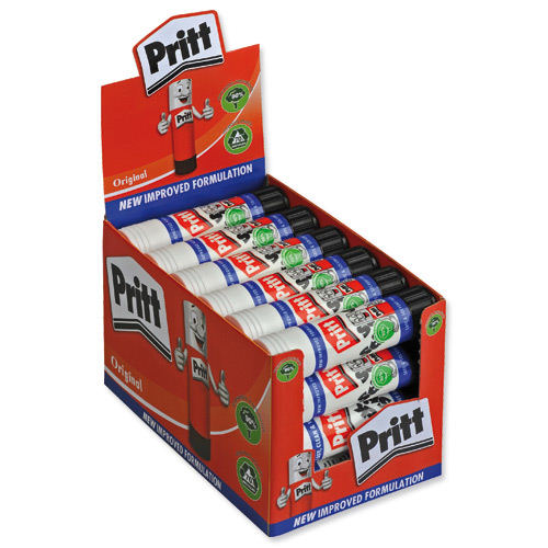 Pritt Stick Adhesive Large 43g 1564148 pack of 24 - Pritt