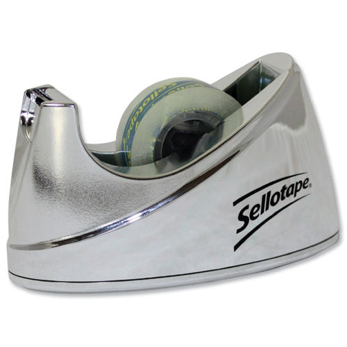 Sellotape Chrome Tape Dispenser 504045 - Sellotape