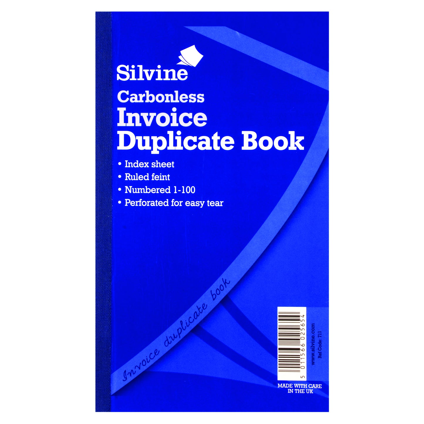Silvine Duplicate Book NCR 210x127 Invoice 711 pack of 6 - Silvine