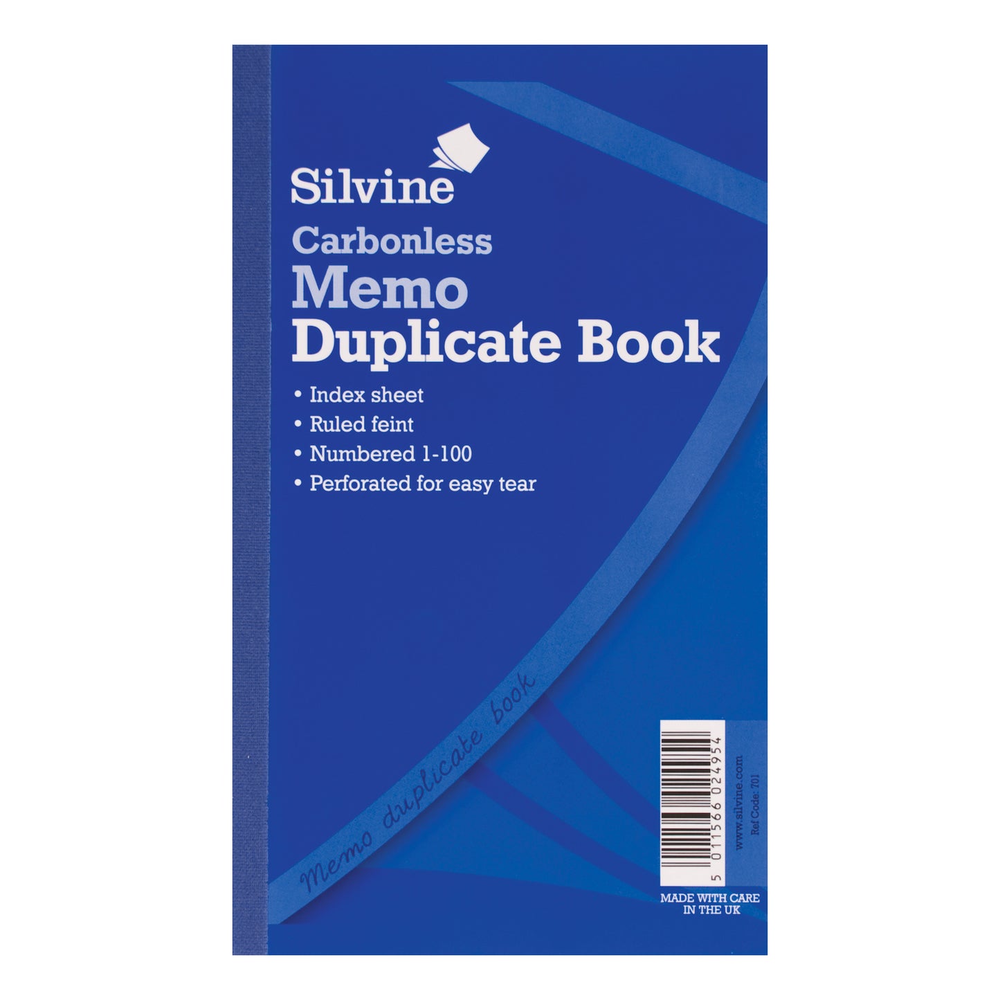Silvine Duplicate Book NCR 210x127 Memo 701 pack of 6 - Silvine