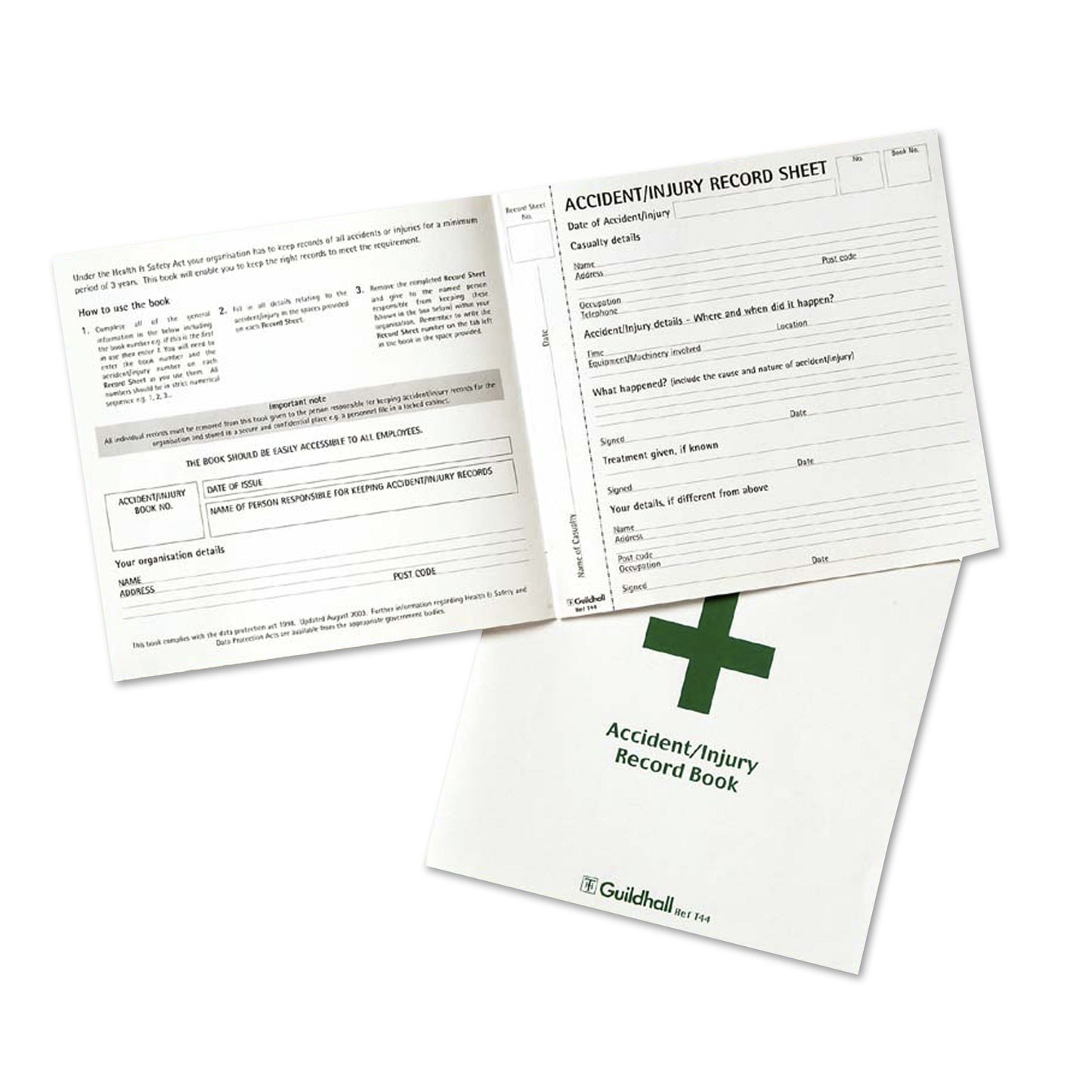 Guildhall Accident Book 210x200mm T44 pack of 5 - Guildhall