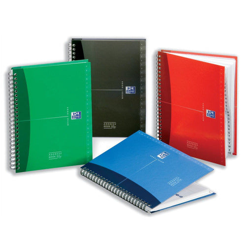 Oxford Address Book Hardback Wirebound A5 100101258 - Oxford