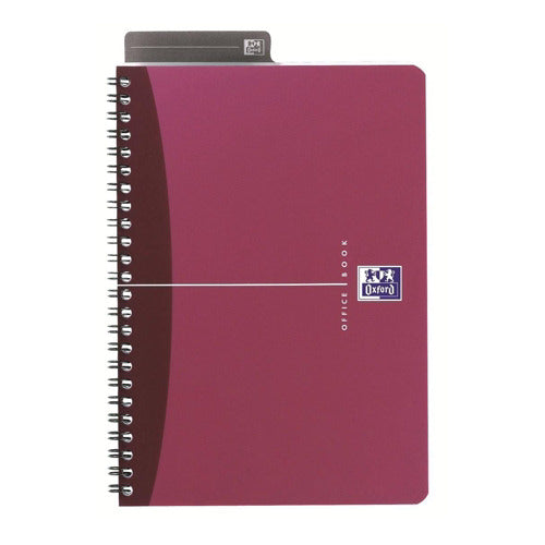 Oxford Metallic Notebook A4 Red 400051874 pack of 5 - Oxford