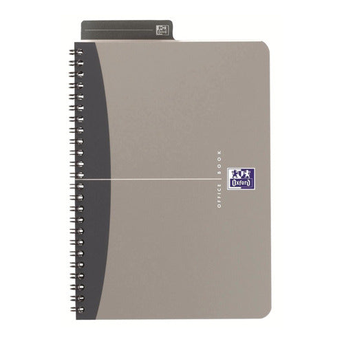 Oxford Metallic Notebook A4 Grey 400051877 pack of 5 - Oxford