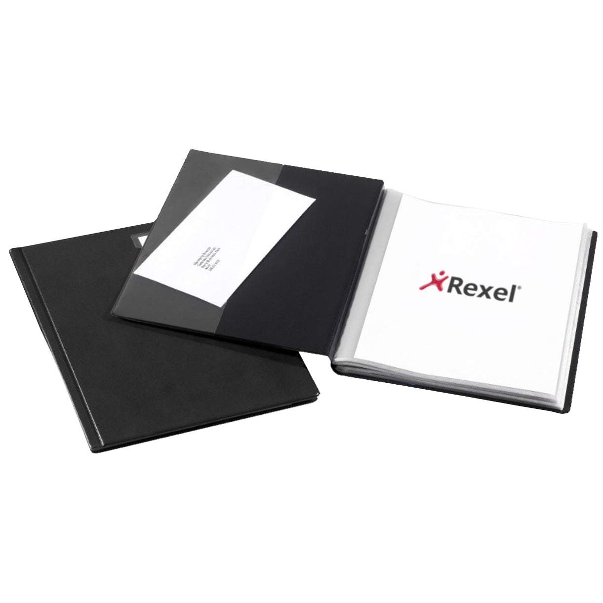 Rexel Slimview Dsp Bk A4 24pkt Blk 10015 - Rexel Crystalfile