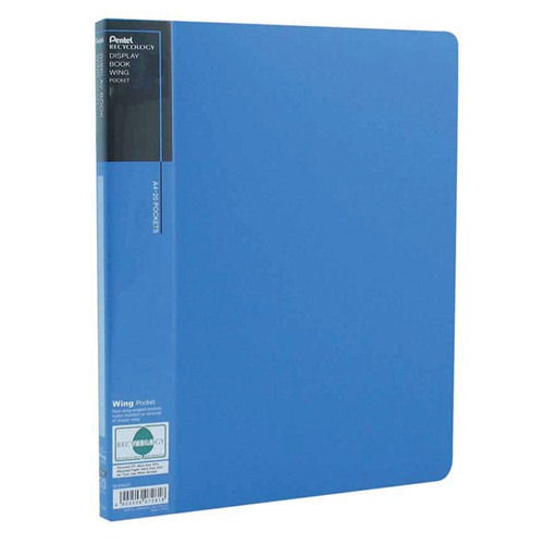 Pentel Recycled Display Book 20 Pocket A4 Blu DCF442C Pack of 10 - Pentel