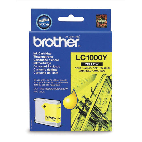 Brother Lc1000y Inkjet Cart Yellow - Brother