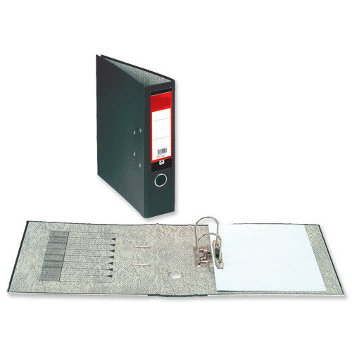 Lever Arch File Foolscap 70mm Spine Width Black And Gold Plastoreg