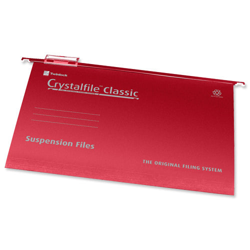 Crystalfile Suspension File A4 Standard Red (50) 78161 - Rexel Crystalfile