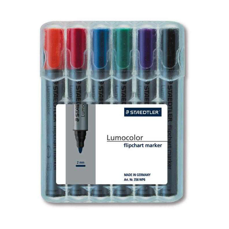 STAEDTLER Flipchart Marker Assorted (6) 356WP6 - Staedtler