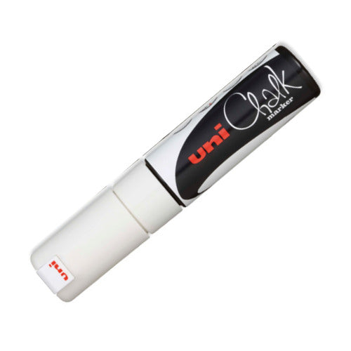 Uni Chalk Marker Broad White 5046823 pack of 4 - uni