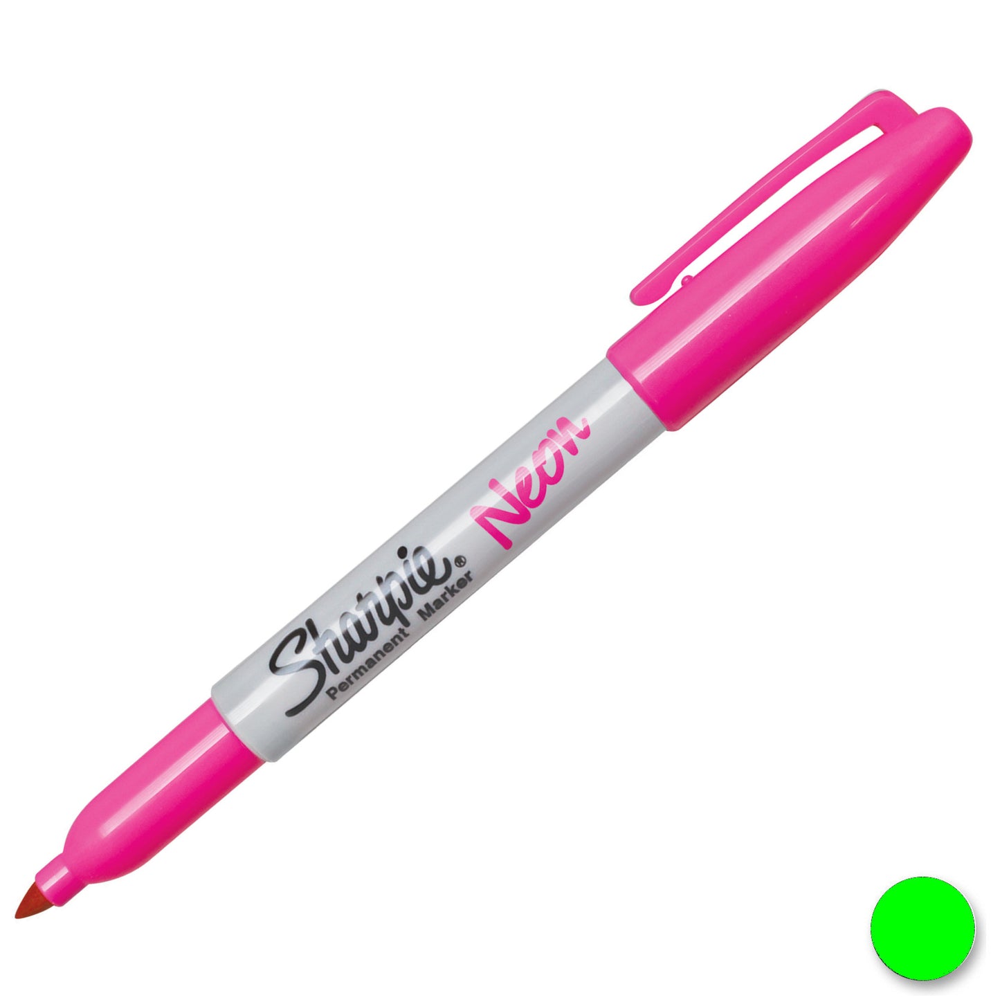 Sharpie Neon Permanent Marker Green 1888994 pack of 12 - Sharpie