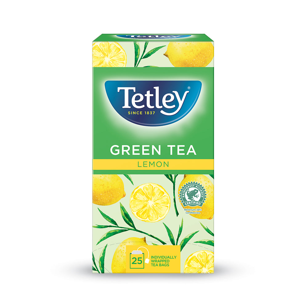 Tetley Green Tea & Lemon - Pack of 25 - Tetley