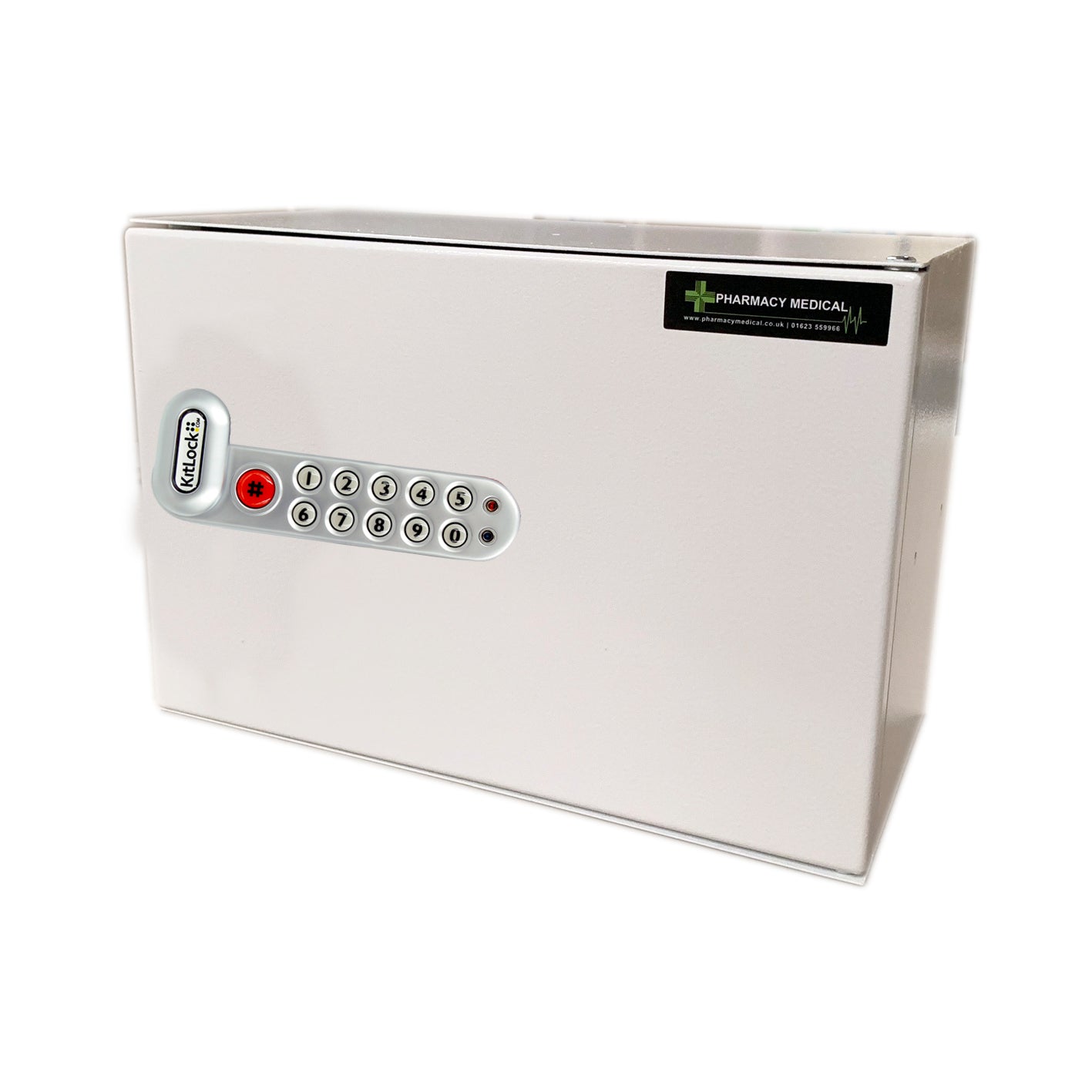 Pod Locker,220mm X 320mm X 160mm | Side Hinge, No Shelf | Push Button Key Lock - HEC Cabinets