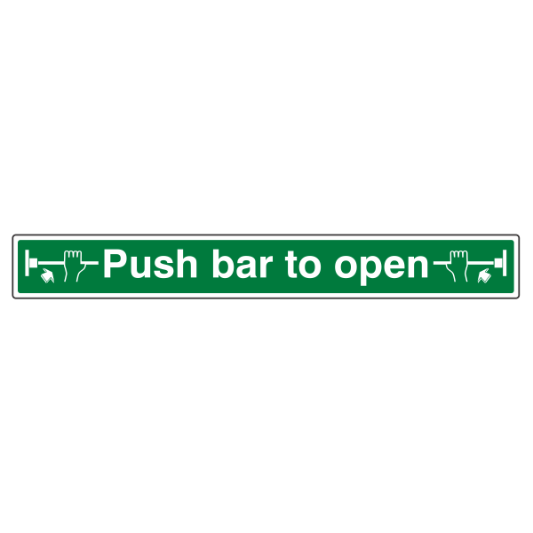 Push Bar To Open Sign - Medisigns