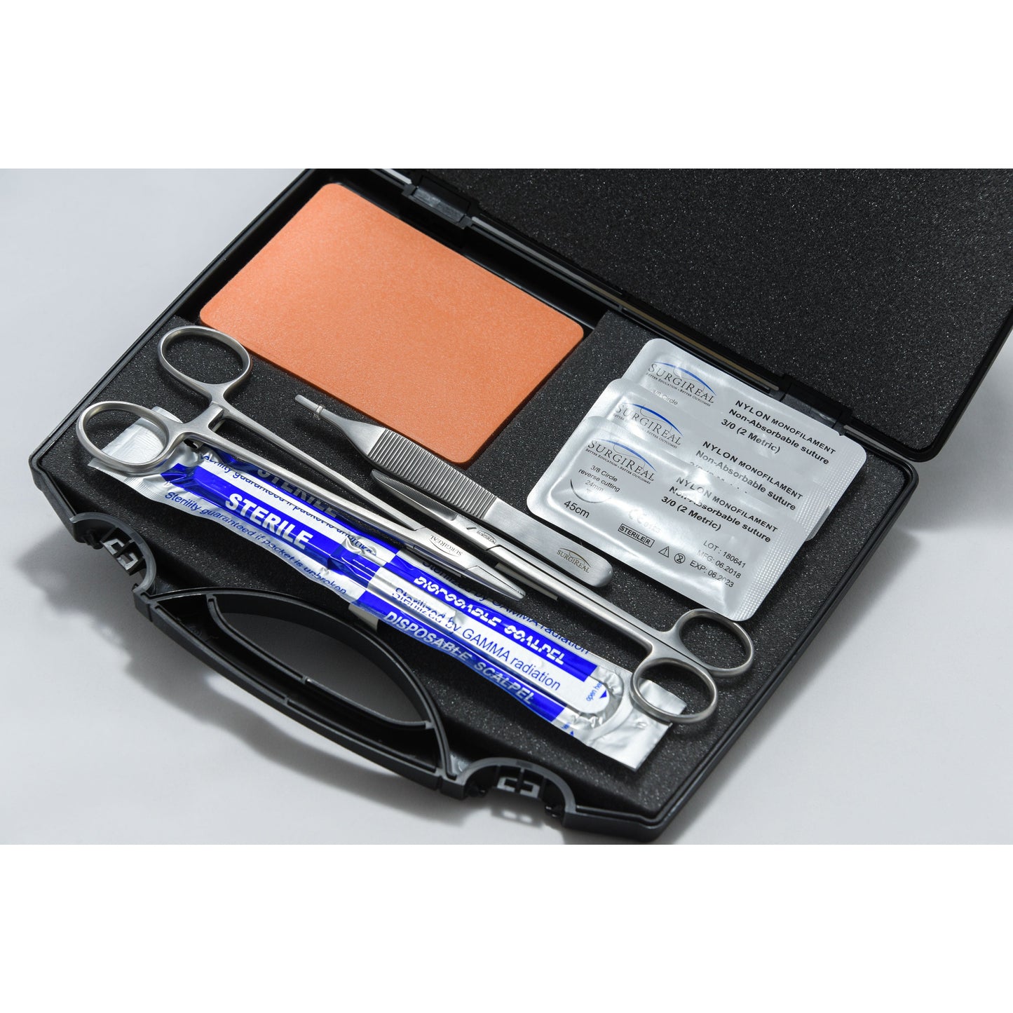 Suture Training Kit With 3-Layer Realsuture Suture Pad Light Skin - Erler Zimmer