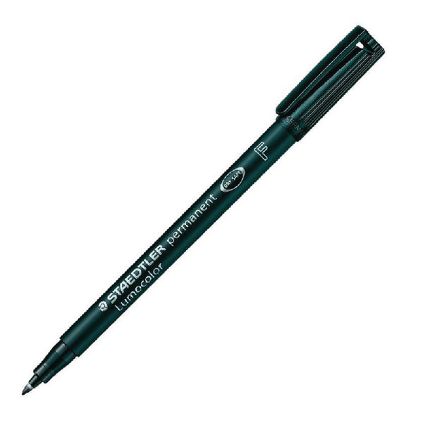 Staedtler Lumocolor F Perm Black 318-9 Pack Of 10 - Staedtler