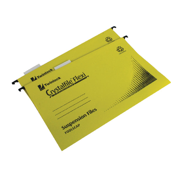 Rexel Crystalfile Std Fc Yellow Pk50 - Rexel Crystalfile