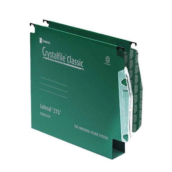 Rexel Crystalfile 30mm Pk50 78654 Grn - Rexel Crystalfile