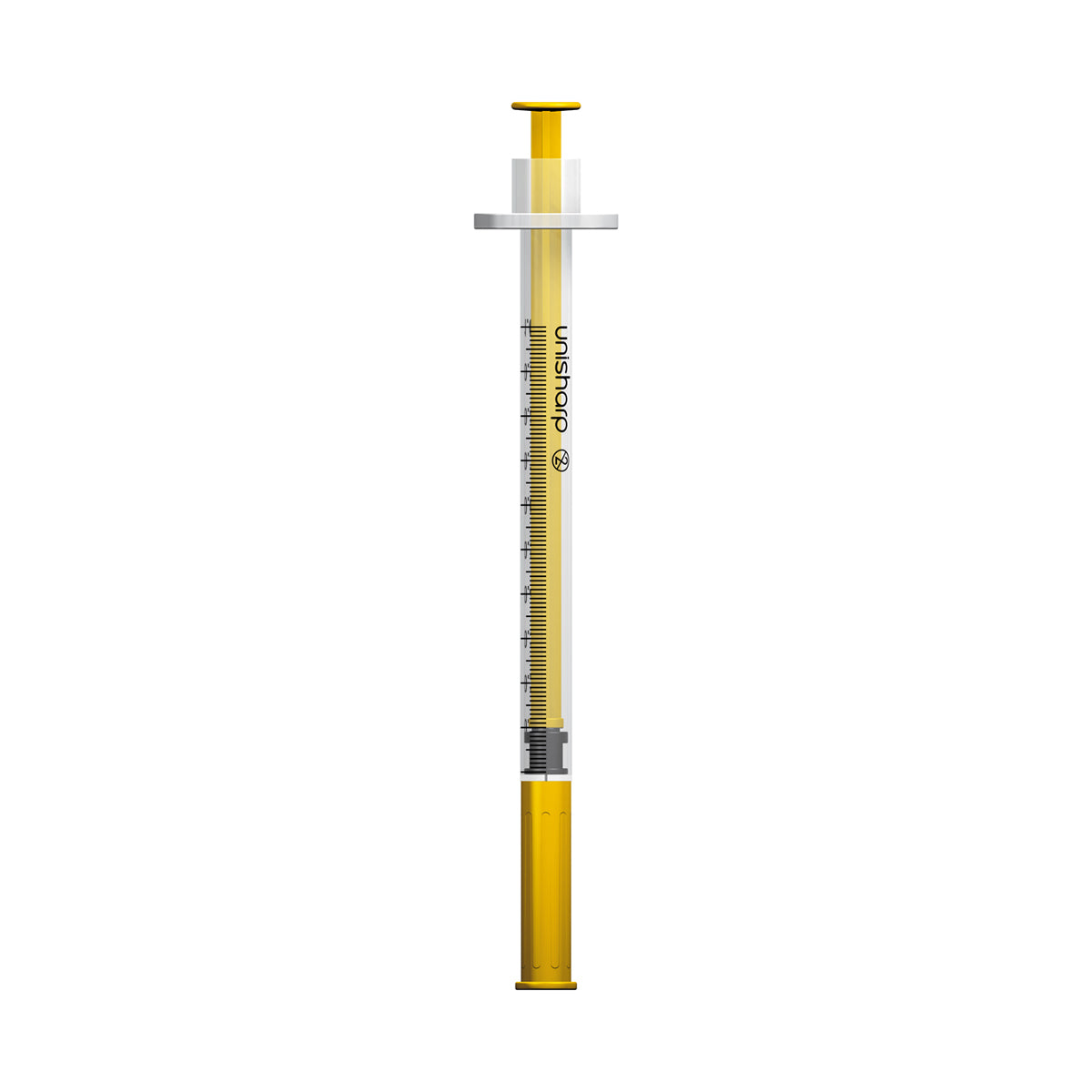 Unisharp 1ml Fixed 30G 0.5" Gold x 100 - Unisharp