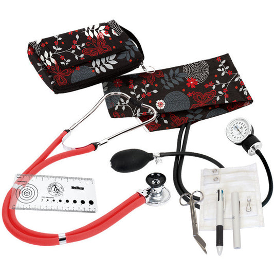 Aneroid Sphygmomanometer, Stethoscope & Accessories Nurse Kit