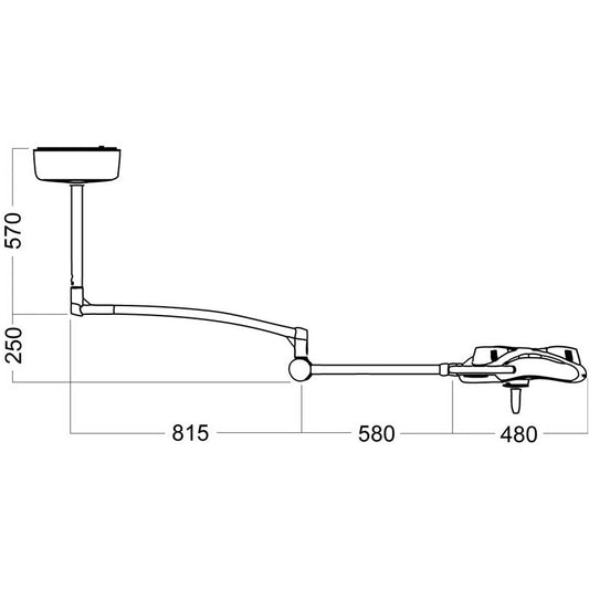 Luxo AIM LED Minor Surgery Light: Single Ceiling Mount