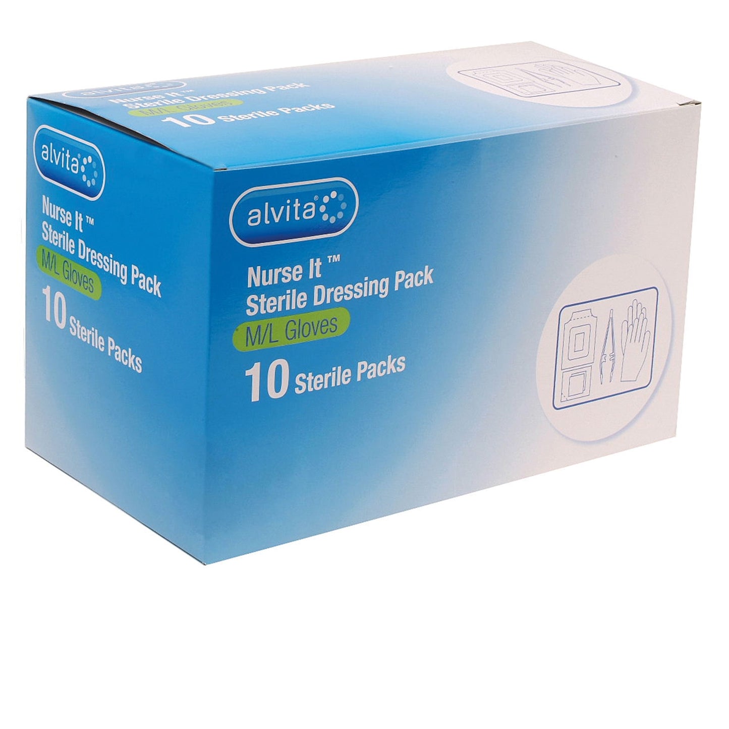 Alvita Dressing Pack Nurse It S/M - Pk10 - Alliance