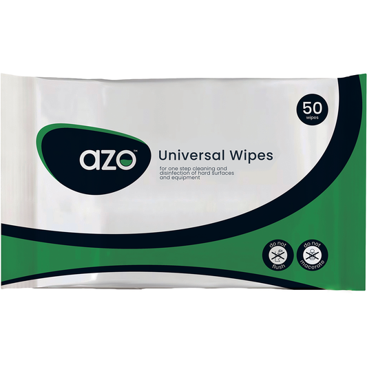 Azo™ Universal Cleaning and Disinfectant Wipes – 50 wipes (CE)