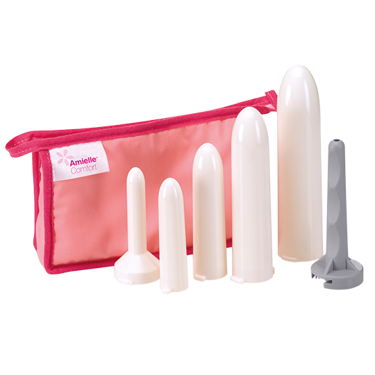 Amielle Care Vaginal Dilators 4 Cones 1 Handle 1 Bag - Owen Mumford