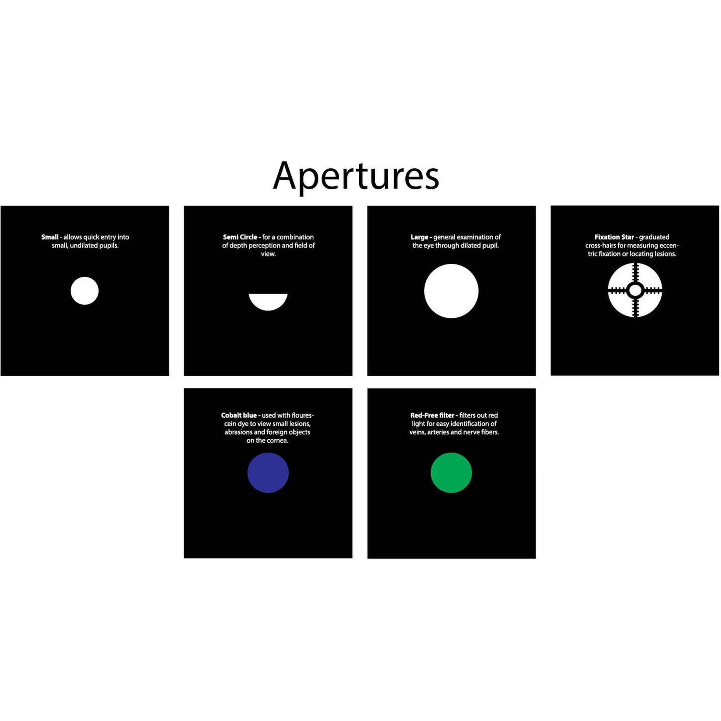 Riester e-scope LED Ophthalmoscope - Black -