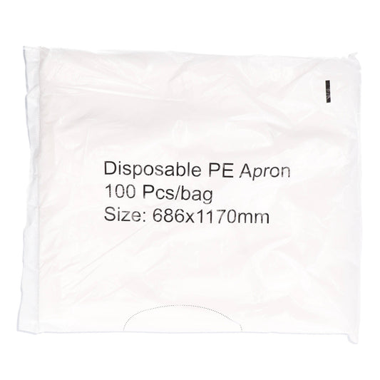 Disposable Aprons -White- 16 Micron x 100 - Ramco