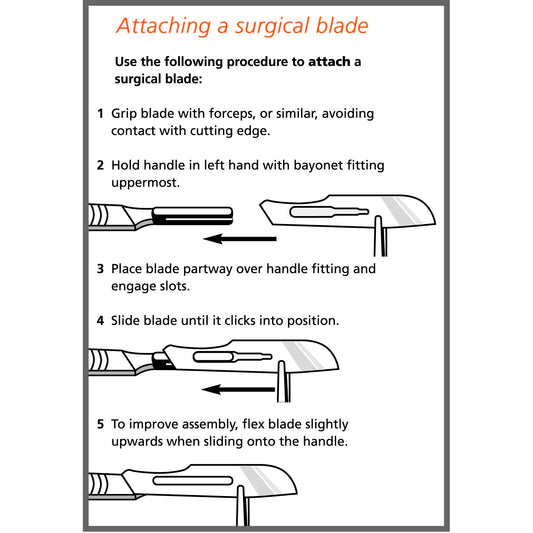 Surgical Scalpel Blade 11 - Carbon Steel - Sterile (Pack of 100) -