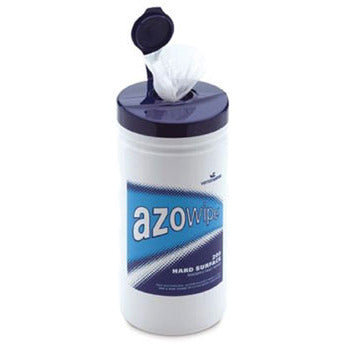Azowipe Hard Surface Bactericidal Wipes Case of 12 Tubs - Vernacare