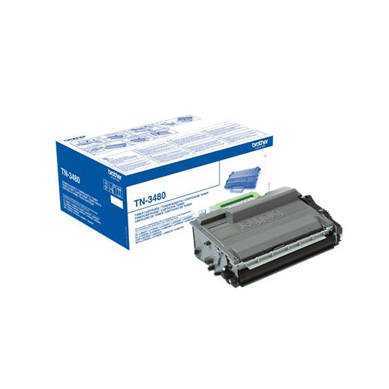 Brother Black High Yield Toner TN3480 Page yield 8000 - Brother