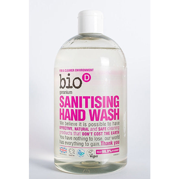 Bio-D Geranium Sanitising Hand Wash 500ML - Biodegradable