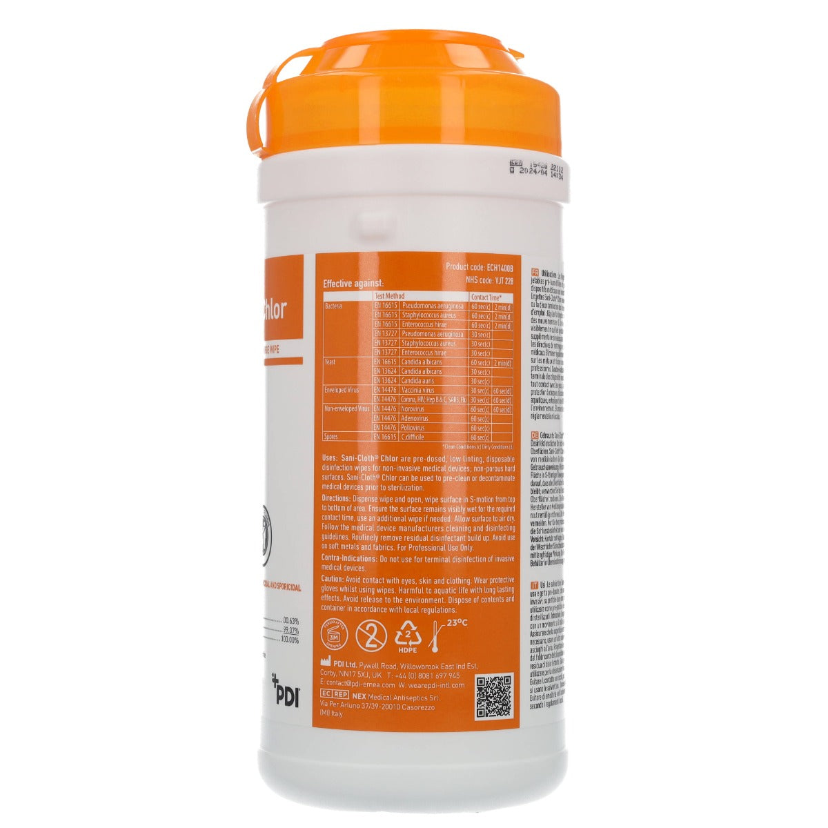 PDI Sani Cloth Chlor - Disinfectant Wipes x 50 - PDI