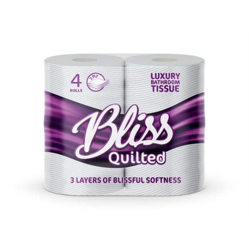 Bliss Triple Quilted Luxury Toilet Tissue Roll 10 x 4 pack - Discontinued