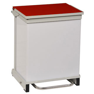 Bristol Maid BR 50 Ltr Bin with Red Lid -