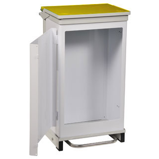 Bristol Maid BR 75 Ltr Bin with Yellow Lid (Front Opening) -