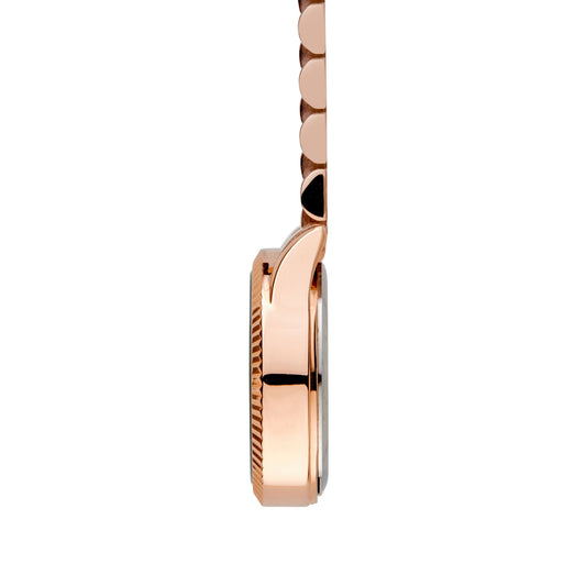 Annie Apple Nurses Fob Watch - Callista - Blue/Rose Gold - Link - 35mm - Annie Apple