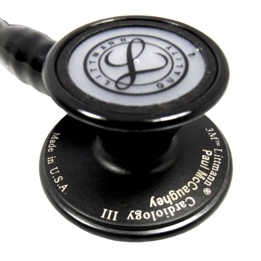 Littmann Cardiology III Stethoscope: All Black 3131BE -