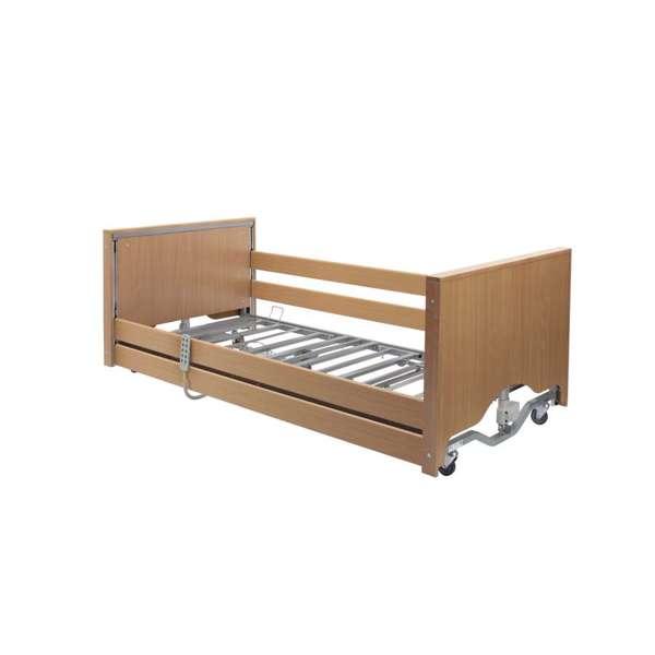 Casa Elite Low Height Care Home Bed in Beech without Side Rails - Drive Medical
