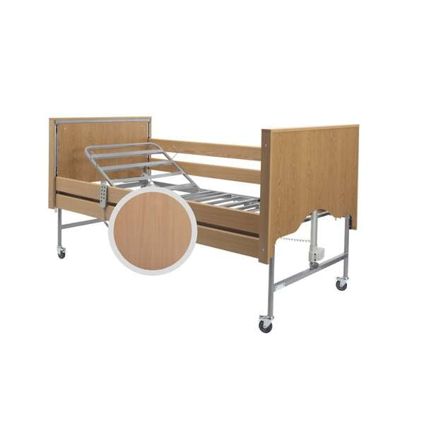 Casa Elite Care Home Beds In Beech With Wooden Side Rail Kit - Drive Medical