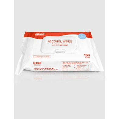 Clinell Alcohol Wipes Large Pack of 100