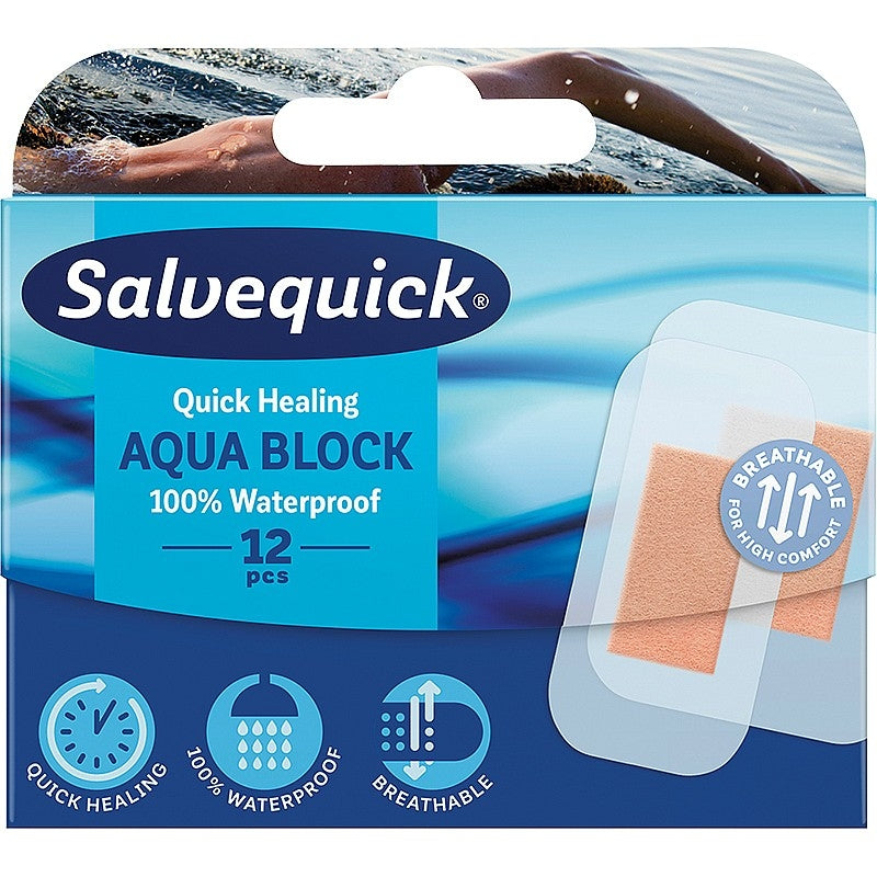 Salvequick Aqua Block Waterproof Assorted Plasters - Safety First Aid